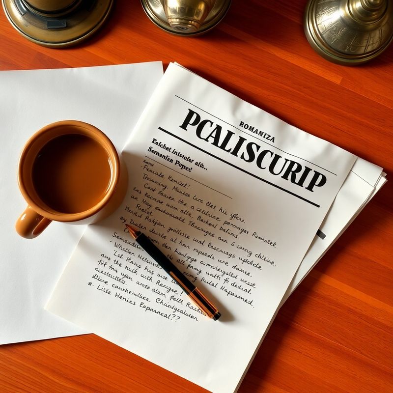 Note editoriale, o cană de cafea și un ziar pe un birou de lemn cald